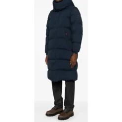 Doudoune à Capuche Bleu Marine