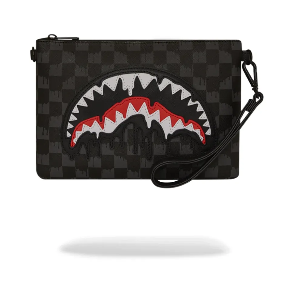 Dripping Sharks In Paris Crossover Clutch