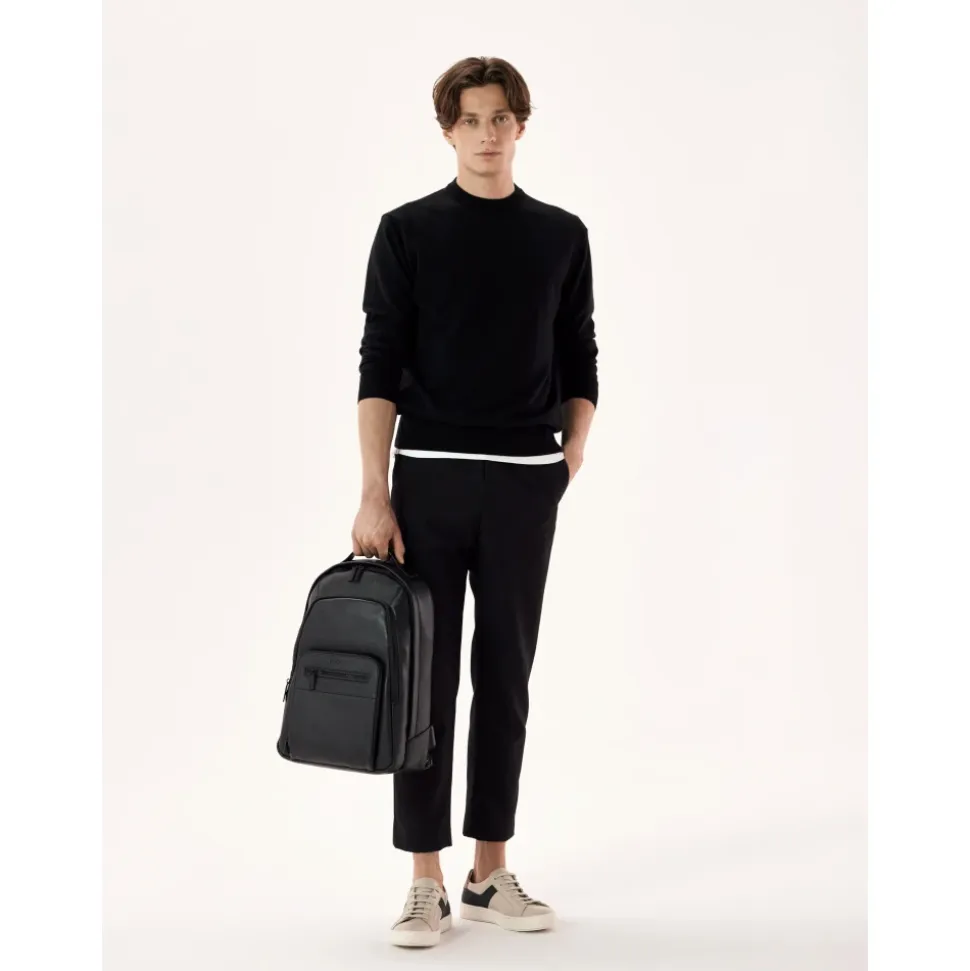 Grand sac à dos en cuir pour homme