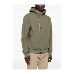 Hooded Zip Bomber Jacket