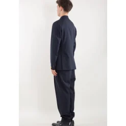 Élégant Costume Croisé en Laine