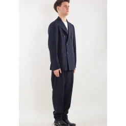 Élégant Costume Croisé en Laine