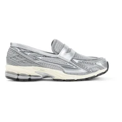 Loafers Silver Textile Sneakers