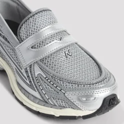 Loafers Silver Textile Sneakers