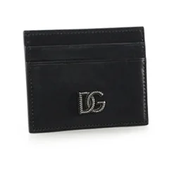 Logo Detail Leather Card Holder