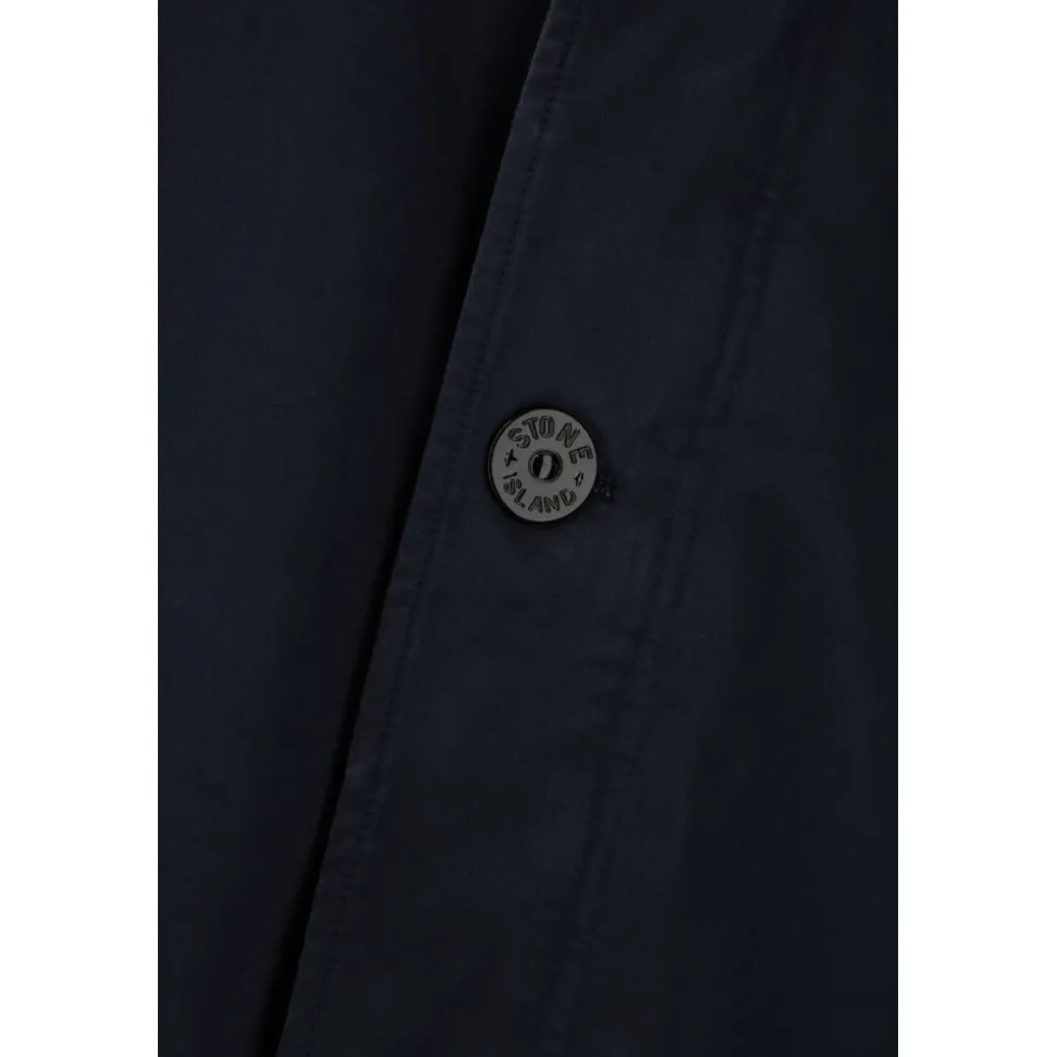 Manteau Boutonné avec Badge Boussole