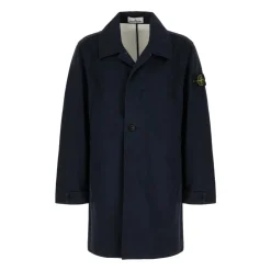 Manteau Boutonné avec Badge Boussole