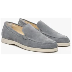 Mocassins en Velours Gris