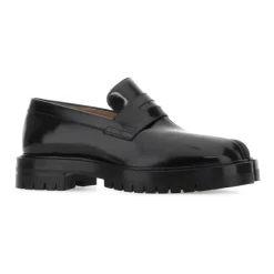 Mocassins Tabi en cuir noir