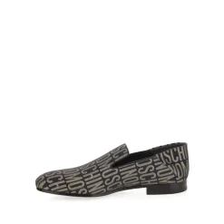 Noir Or Logo Lurex Loafers