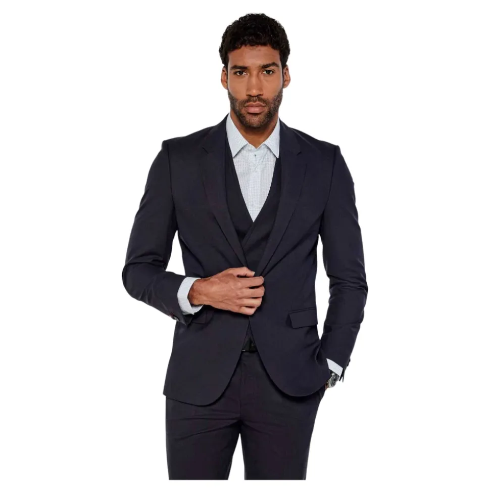 Pantalon Élégant en Laine Mélangée
