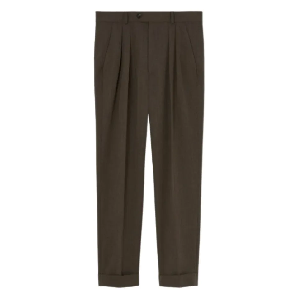 Pantalon Taille Mi-Haute et Jambe Droite