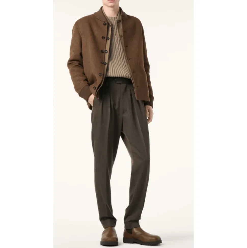 Pantalon Taille Mi-Haute et Jambe Droite