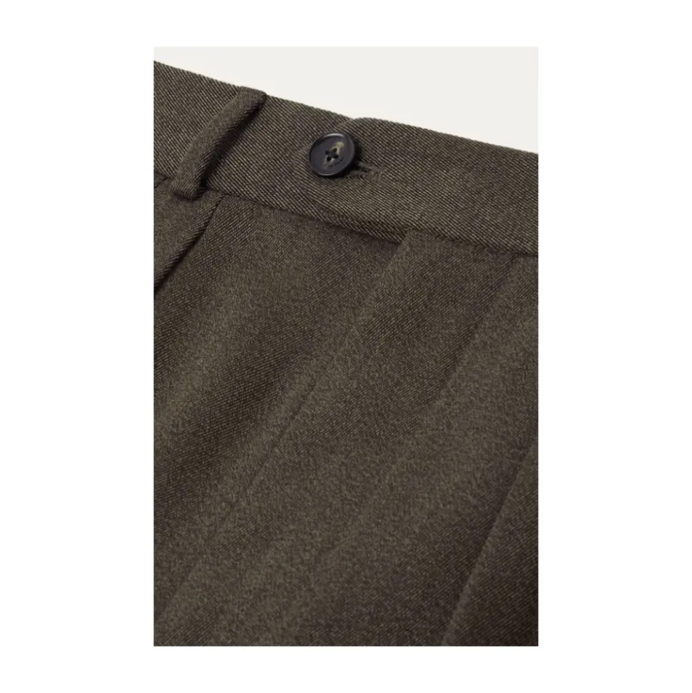 Pantalon Taille Mi-Haute et Jambe Droite