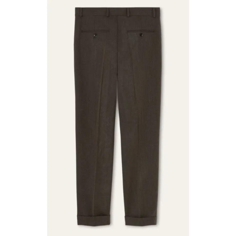 Pantalon Taille Mi-Haute et Jambe Droite