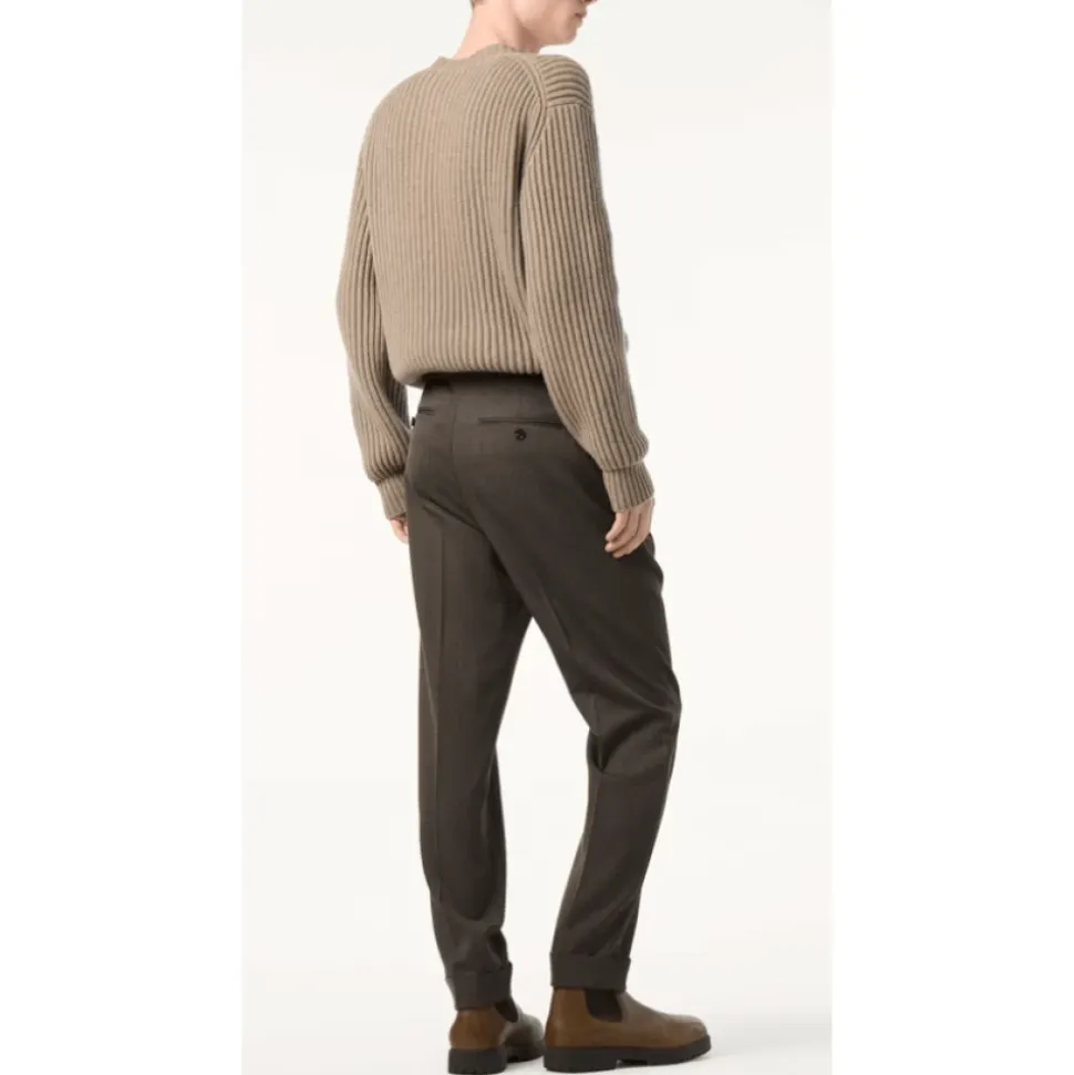 Pantalon Taille Mi-Haute et Jambe Droite
