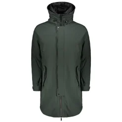 Parka à double capuche avec duvet d'oie