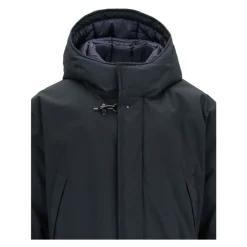 Parka Homme à Bouton Automatique avec Fermeture Éclair