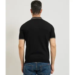 Poloshirt avec Bordure Contrastée