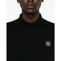 Polo Slim-Fit Noir SS25