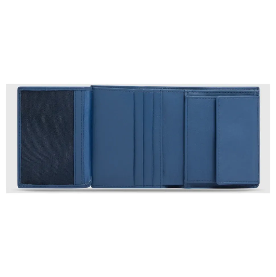 Portefeuille Vertical Trifold avec Poche à Monnaie