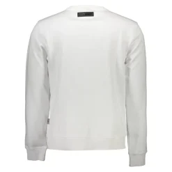 Pull en Coton Blanc avec Détails Contrastants