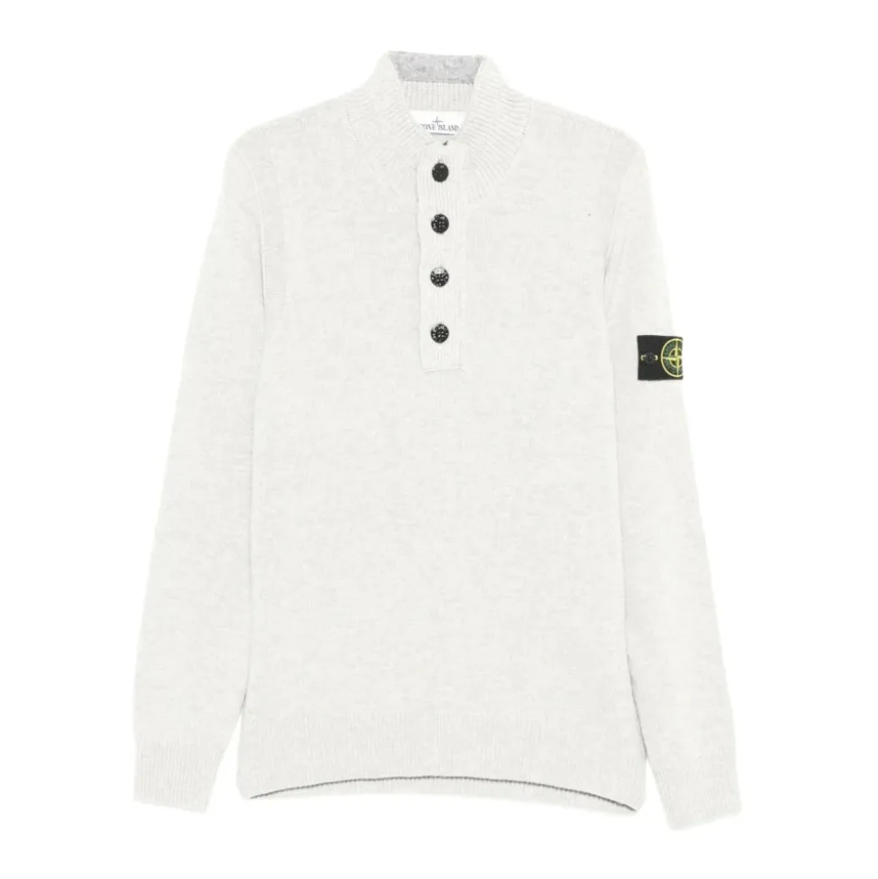 Pull en laine d'agneau à demi-zip