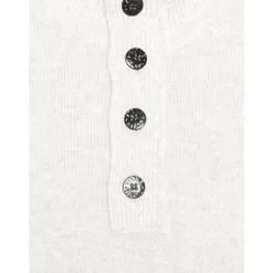 Pull en laine d'agneau à demi-zip