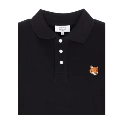 Pull Noir à Boutons et Manches Courtes