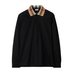 Pull Noir en Piqué à Boutons