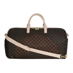 Sac de Voyage Bandolero Nouveau Marron Check