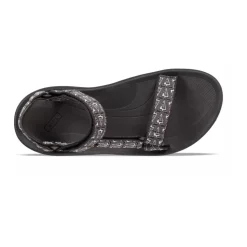 Sandales de marche noires avec support de voûte plantaire