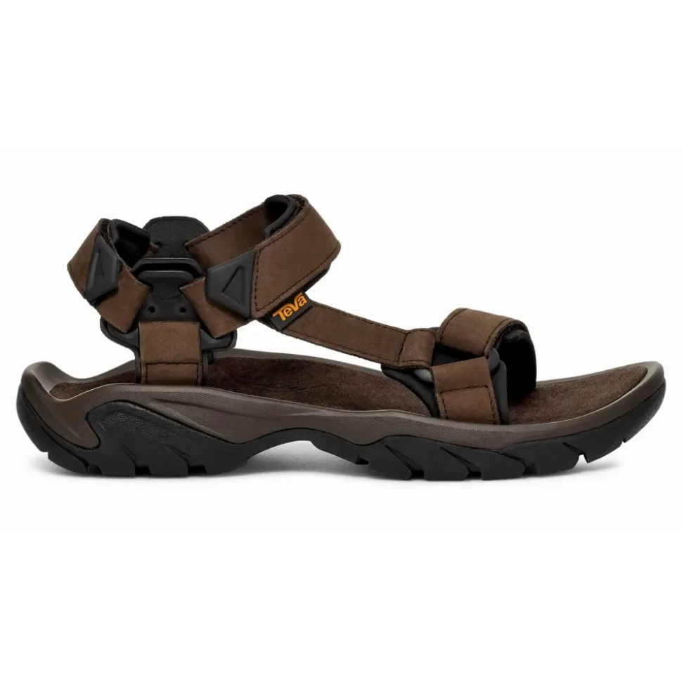 Sandales de randonnée en cuir marron pour hommes