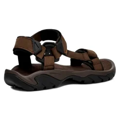 Sandales de randonnée en cuir marron pour hommes