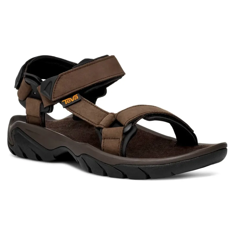 Sandales de randonnée en cuir marron pour hommes
