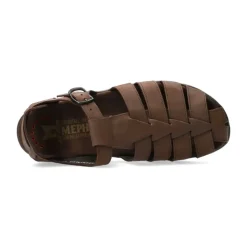 Sandalette homme marron foncé