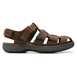 Sandalette homme marron - version large