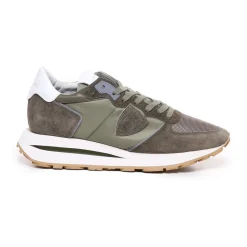 Sneakers Vert Kaki avec Mousse Mémoire de Forme