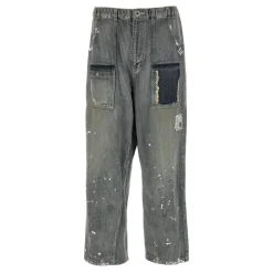 Stripe Denim Bush Pants