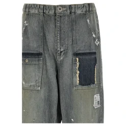 Stripe Denim Bush Pants