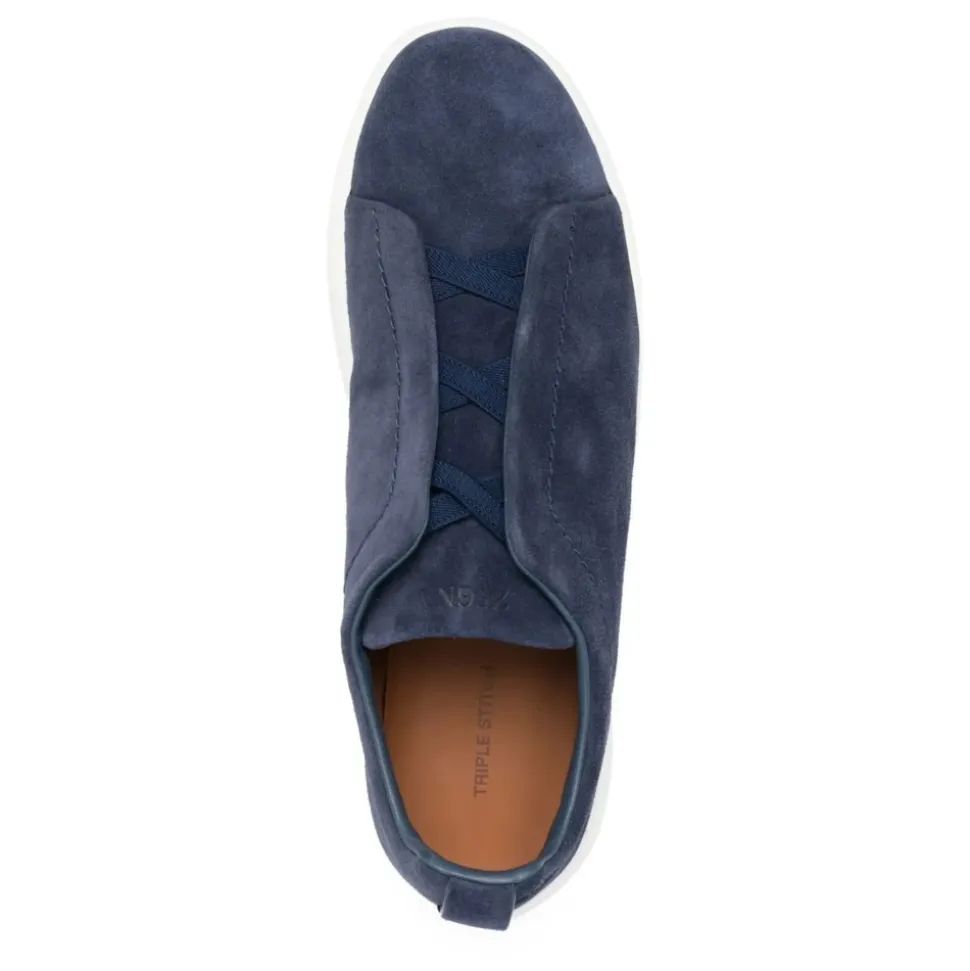 Suede Triple Stitch Sneakers