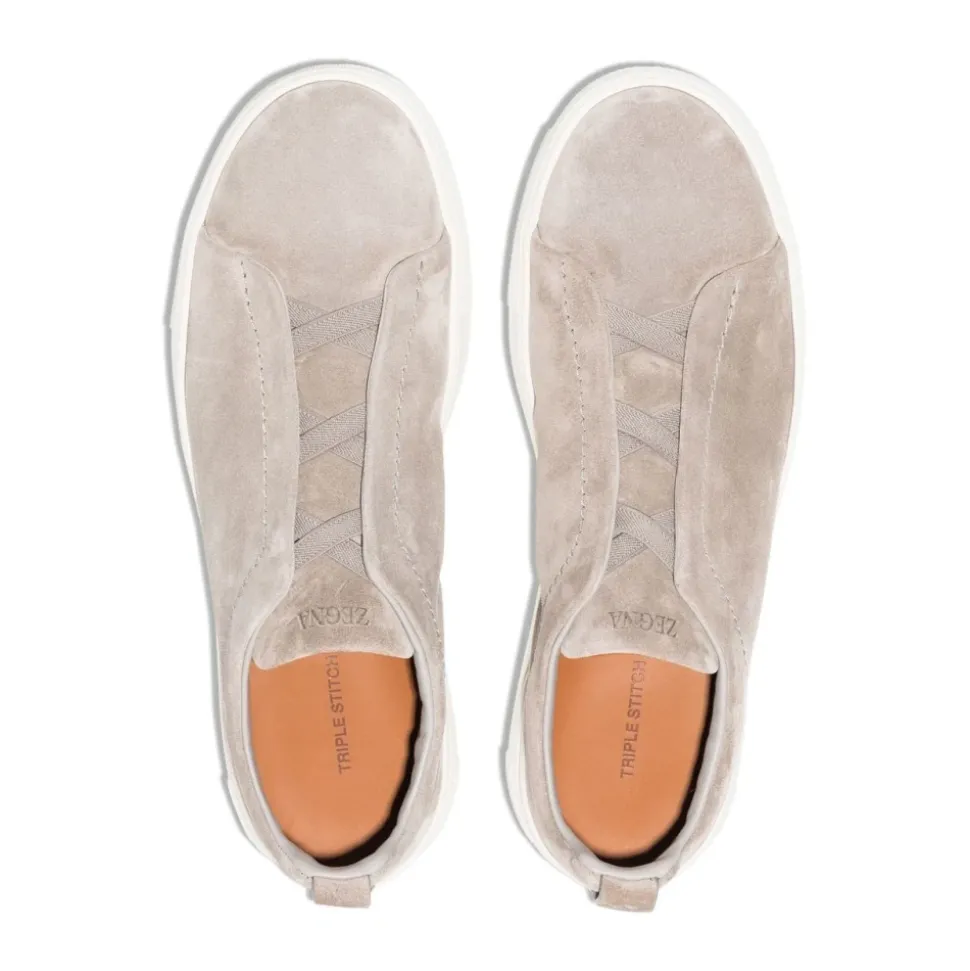 Suede Triple Stitch Sneakers