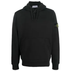 Sweat à Capuche Jersey avec Badge Logo