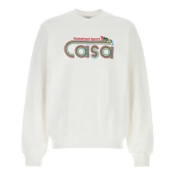 Sweat-shirt Blanc en Coton