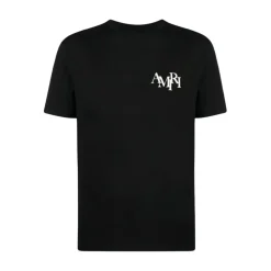 Tee-shirt à logo échelonné noir
