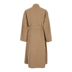 Trench-coat Beige en Laine