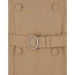 Trench-coat Beige en Laine