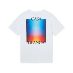 T-shirt Logo Casa Gradient Blanc