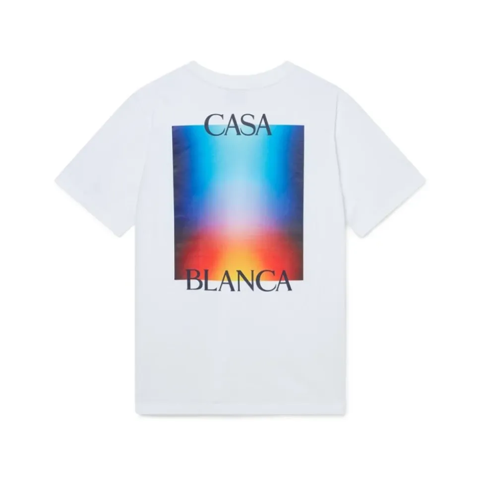 T-shirt Logo Casa Gradient Blanc