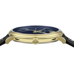 V-CIRCLE Cadran Bleu Montre Or